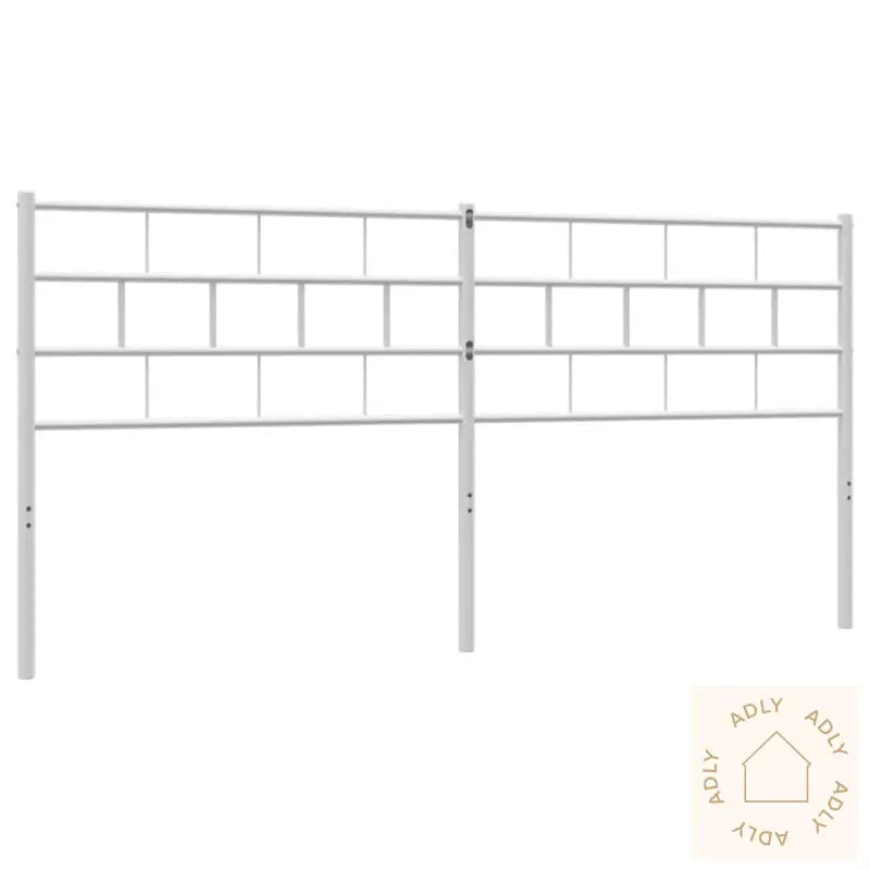 Sengegavl I Metall Hvit 160 Cm