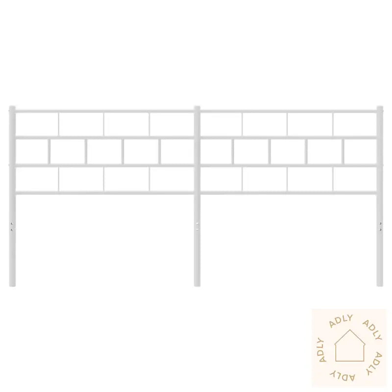 Sengegavl I Metall Hvit 160 Cm