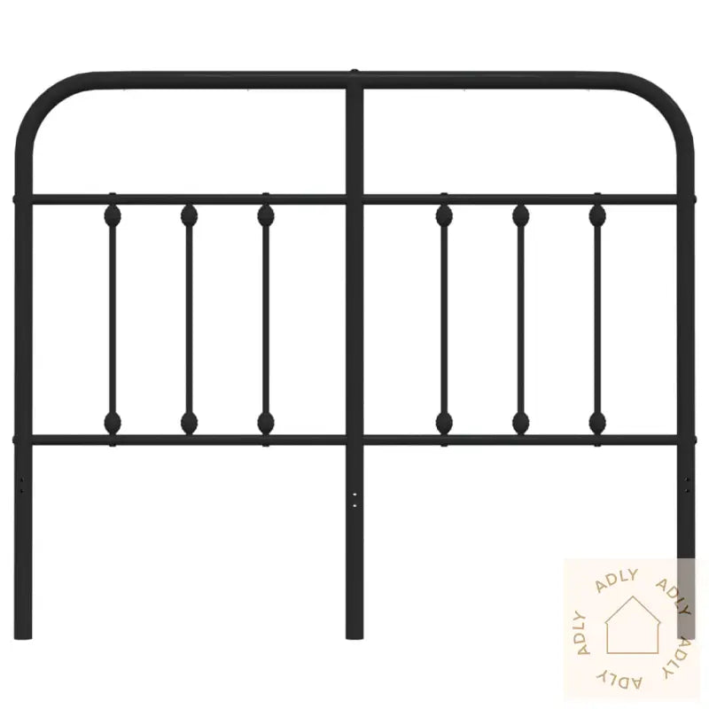 Sengegavl I Metall Svart 120 Cm