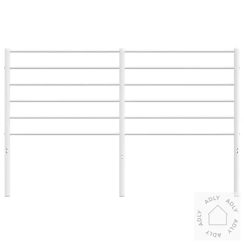 Sengegavl I Metall Hvit 150 Cm