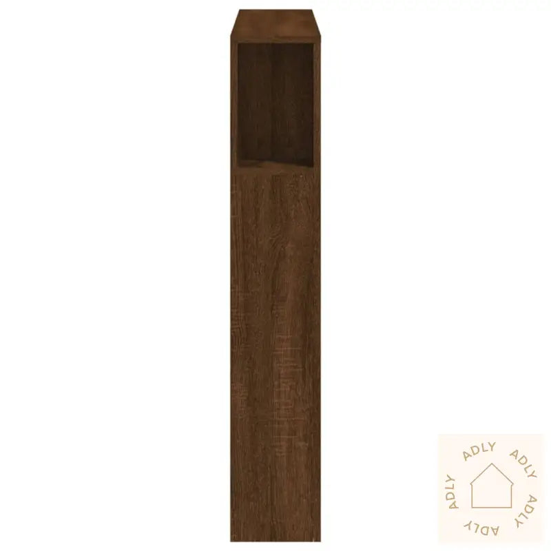 Sengegavl Med Led Brun Eik 100X18,5X103,5 Cm Konstruert Tre