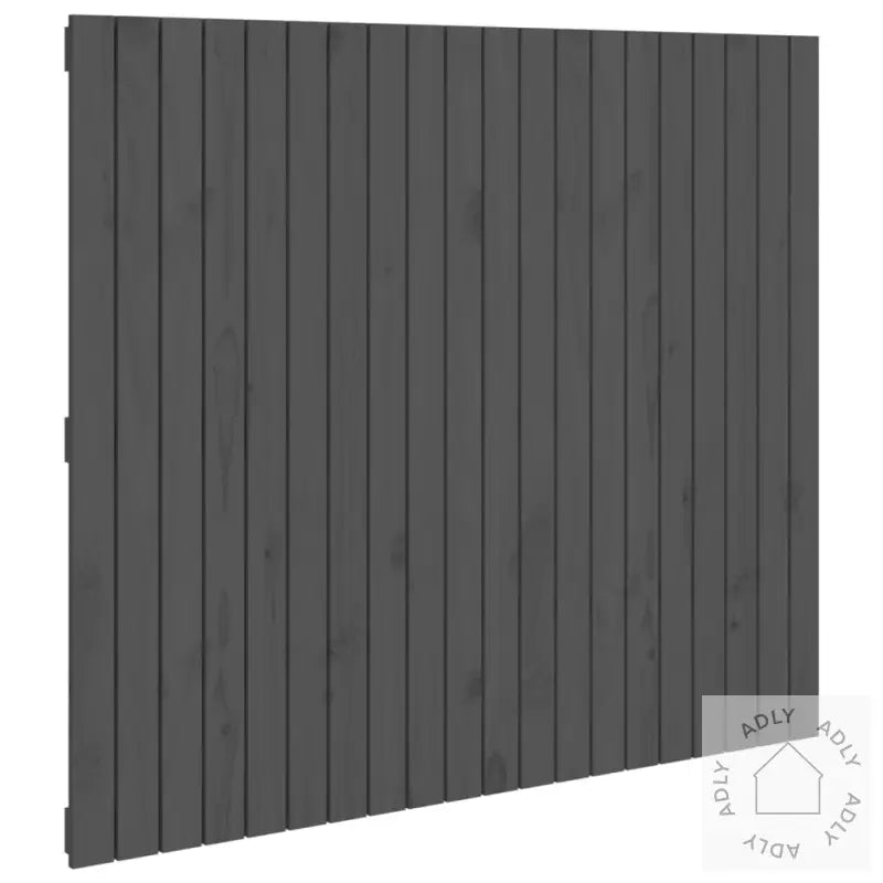 Veggmontert Hodegavl Grå 127,5X3X110 Cm Heltre Furu