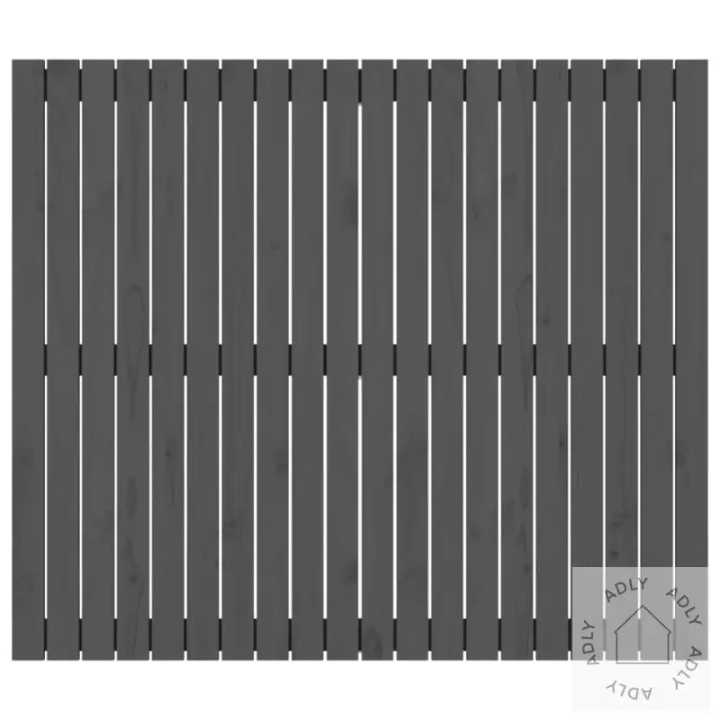 Veggmontert Hodegavl Grå 127,5X3X110 Cm Heltre Furu