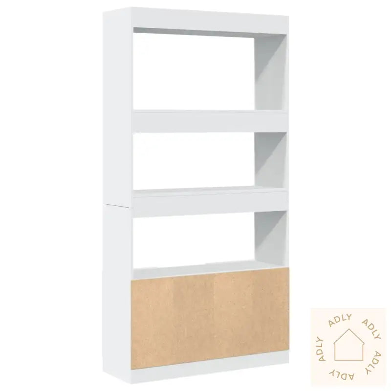 Highboard Hvit 92X33X180 Cm Konstruert Tre