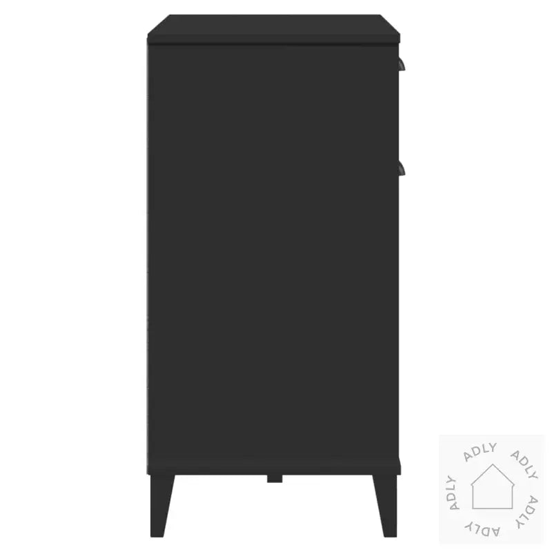 Skjenk Viken Svart 80X40X80 Cm Konstruert Tre
