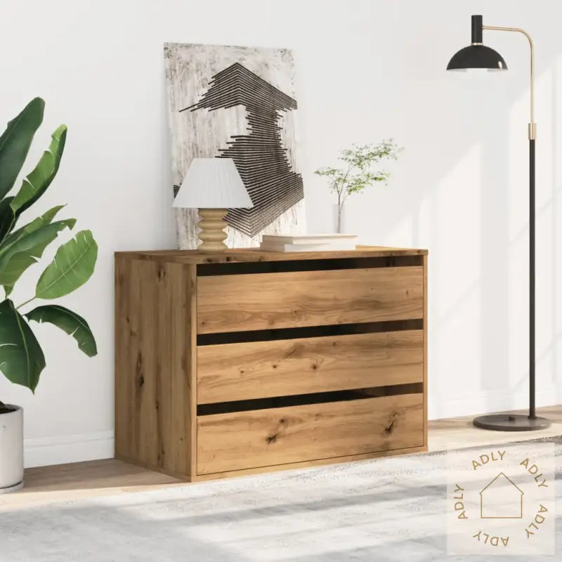 Kommode Artisan Eik 80X41X58 Cm Konstruert Tre
