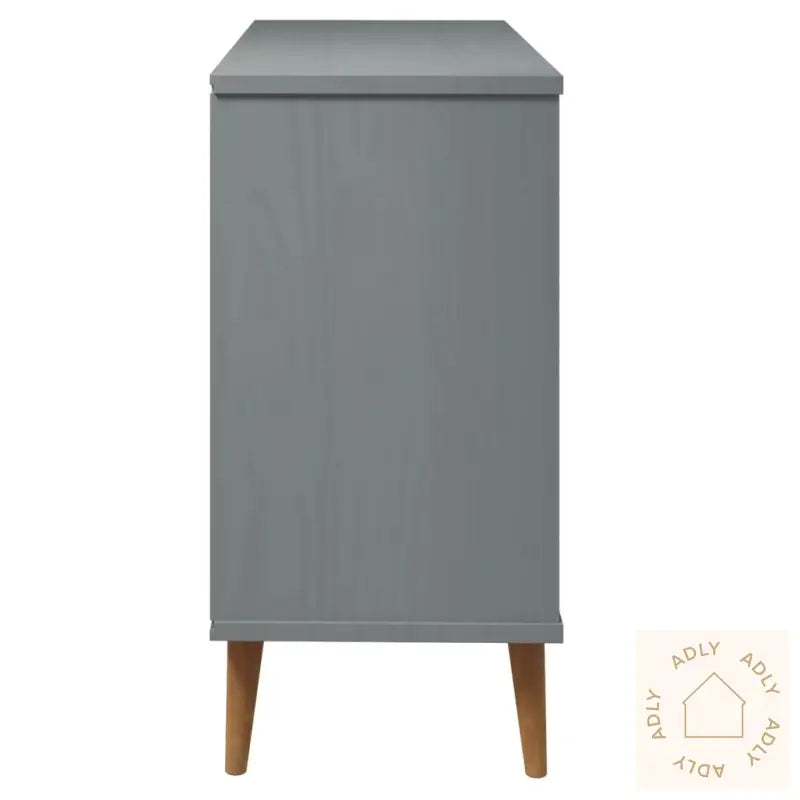 Kommode Molde Grå 113X40X80 Cm Heltre Furu