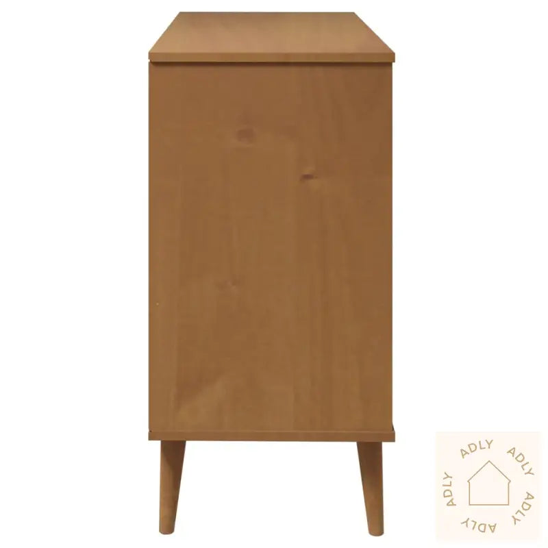 Kommode Molde Brun 113X40X80 Cm Heltre Furu