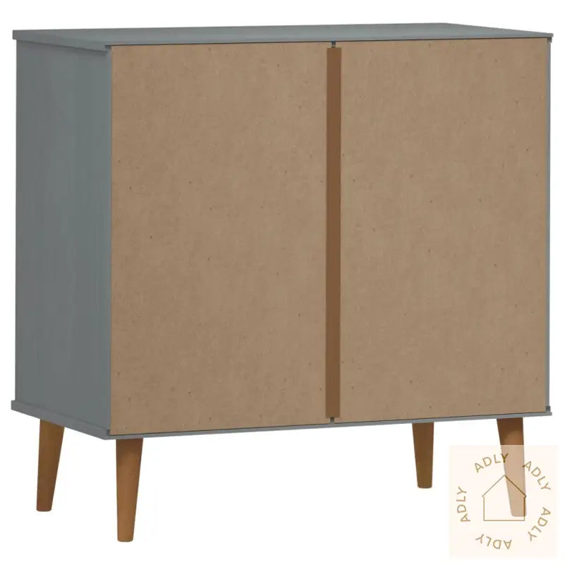 Kommode Molde Grå 80X40X80 Cm Heltre Furu