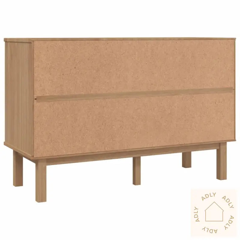 Kommode Otta Brun Og Grå 111X43X73,5 Cm Heltre Furu
