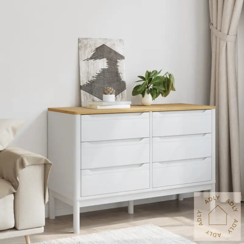 Kommode Floro Hvit Heltre Furu