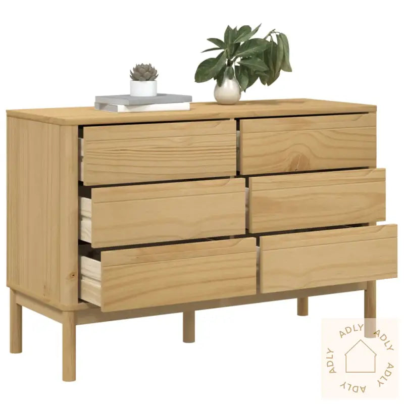 Kommode Floro Voksbrun Heltre Furu