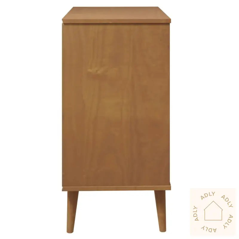 Kommode Molde Brun 80X40X80 Cm Heltre Furu