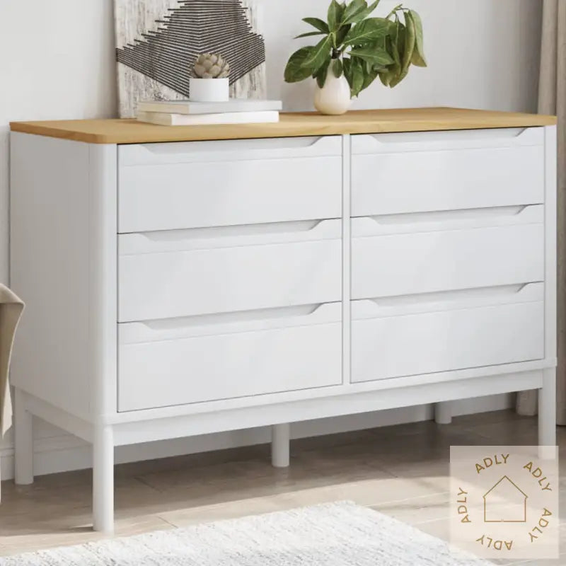 Kommode Floro Hvit Heltre Furu
