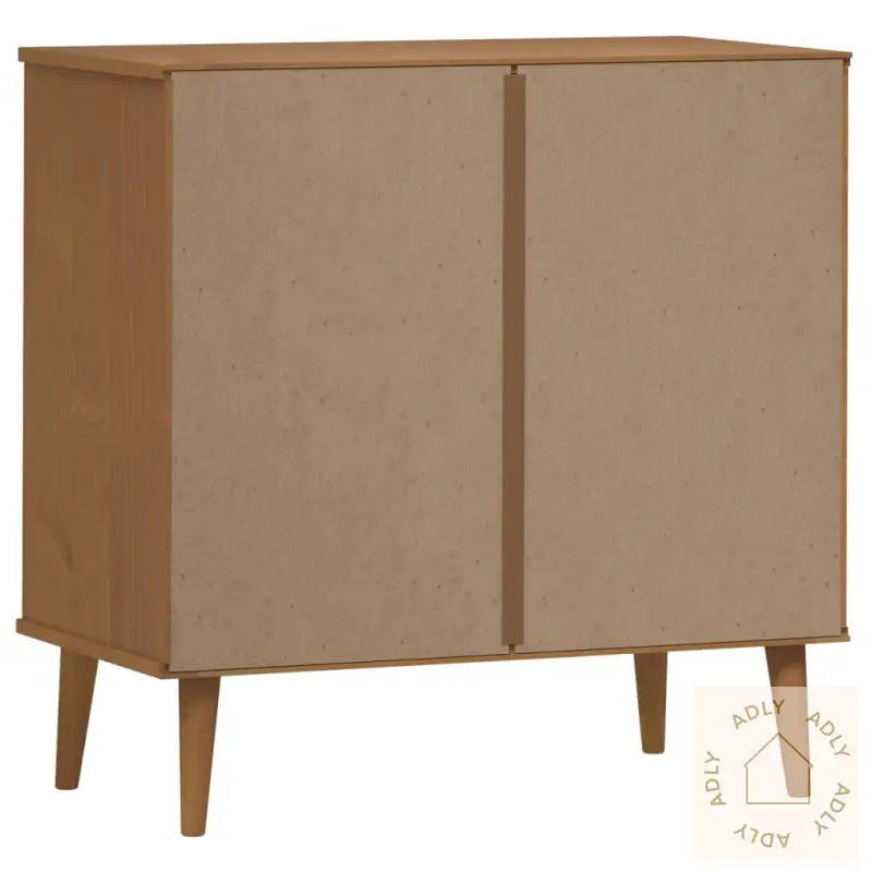 Kommode Molde Brun 80X40X80 Cm Heltre Furu