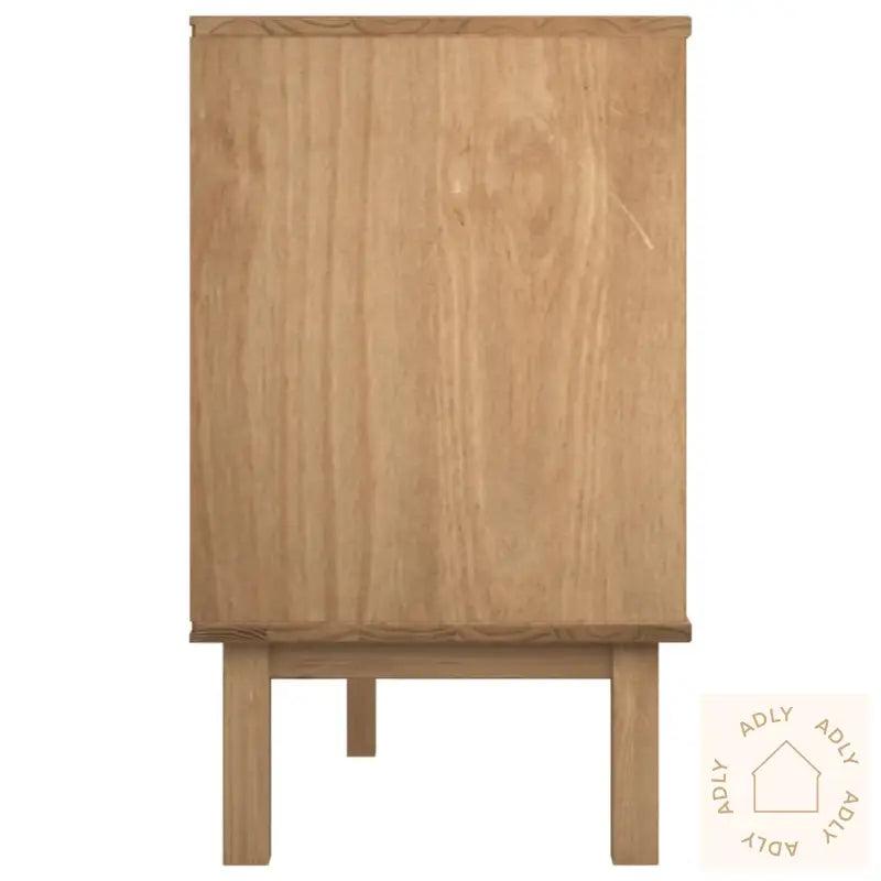 Kommode Otta Brun Og Hvit 111X43X73,5 Cm Heltre Furu