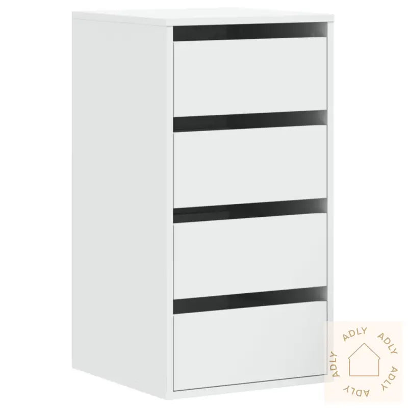Kommode Hvit 40X41X76 Cm Konstruert Tre