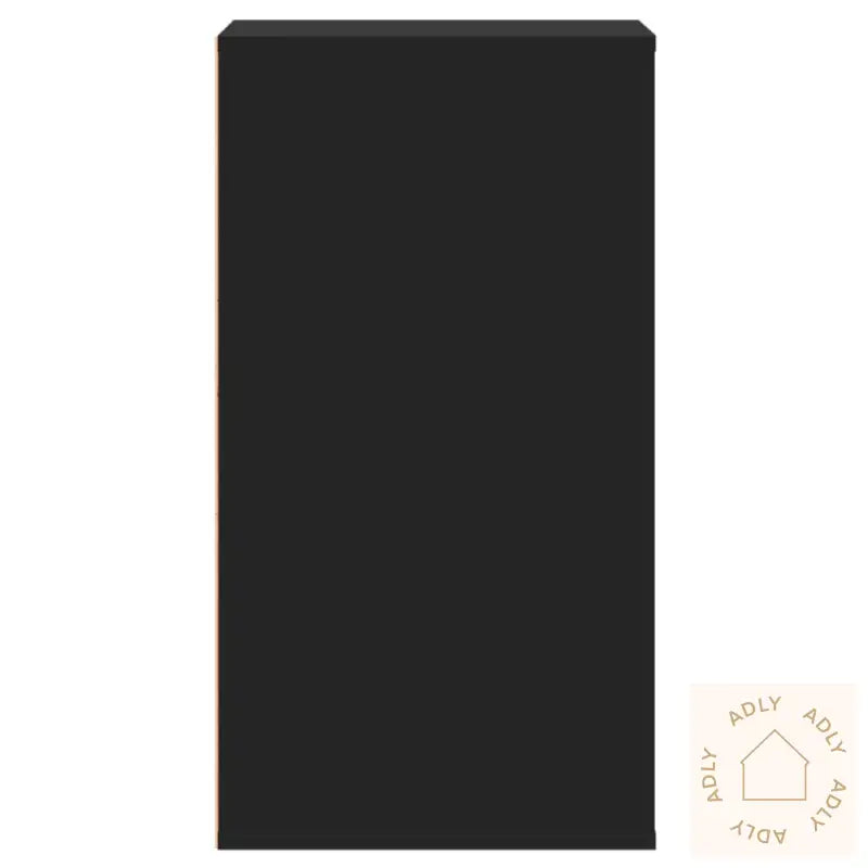 Kommode Svart 40X41X76 Cm Konstruert Tre