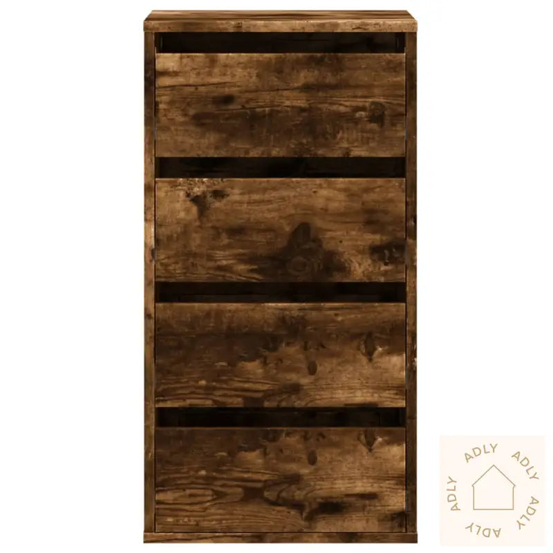Kommode Røkt Eik 40X41X76 Cm Konstruert Tre