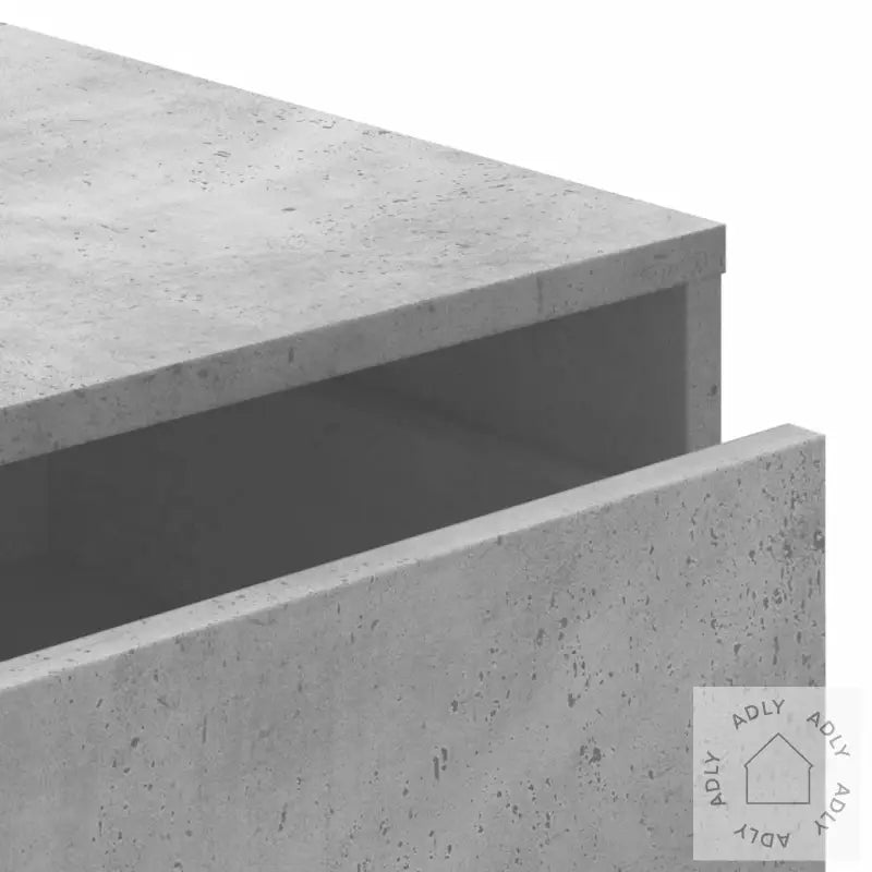 Kommode Betonggrå 80X41X58 Cm Konstruert Tre
