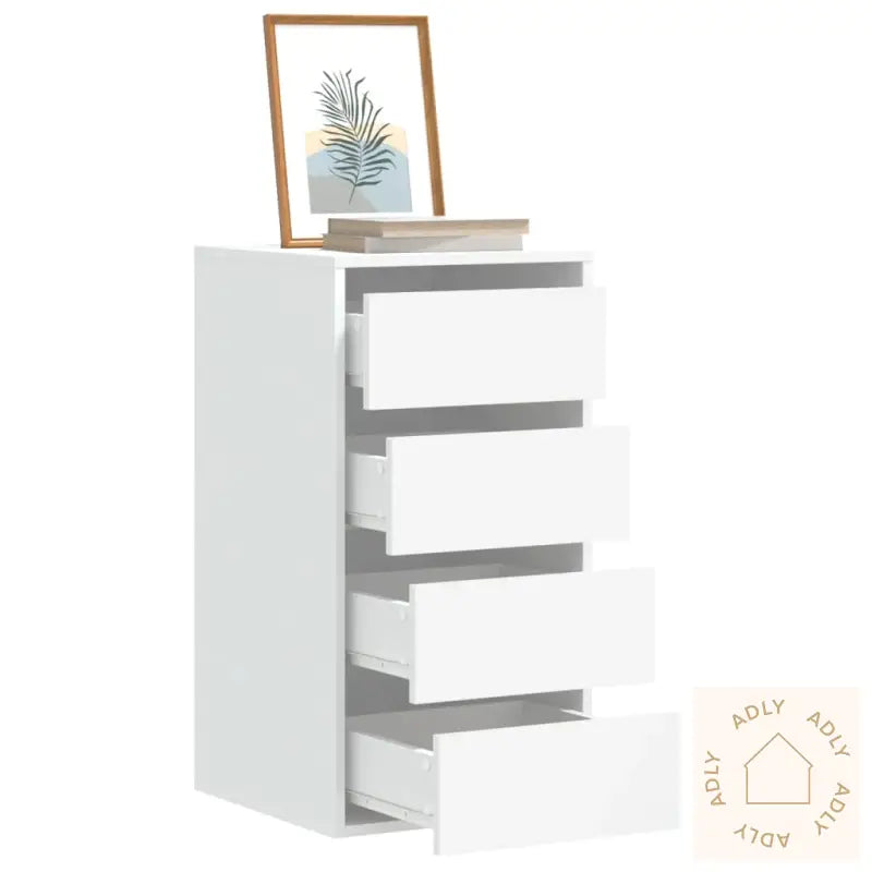 Kommode Hvit 40X41X76 Cm Konstruert Tre