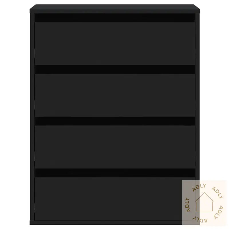 Kommode Svart 60X41X76 Cm Konstruert Tre