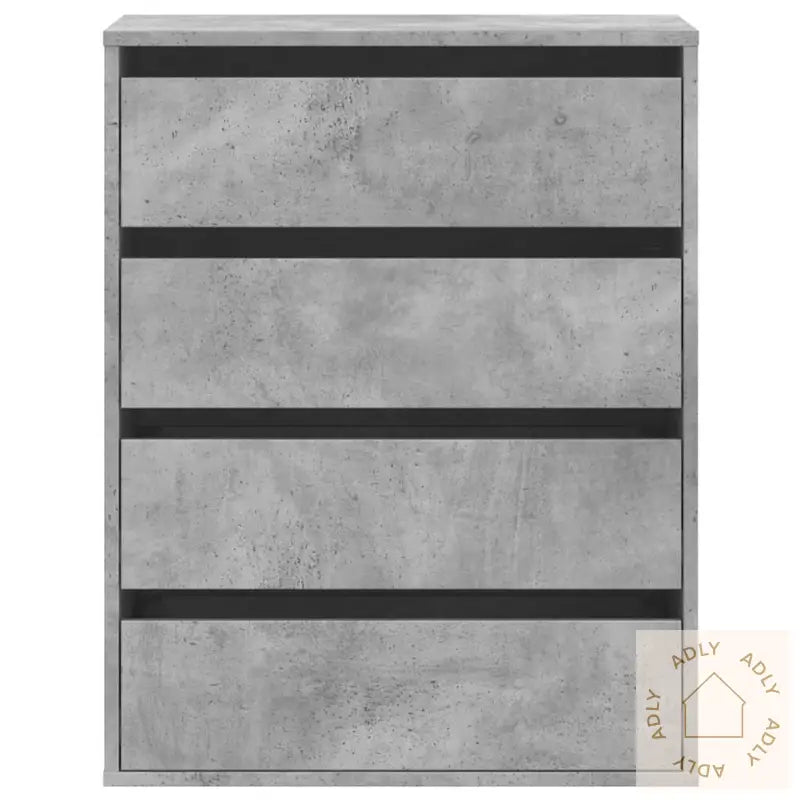 Kommode Betonggrå 60X41X76 Cm Konstruert Tre