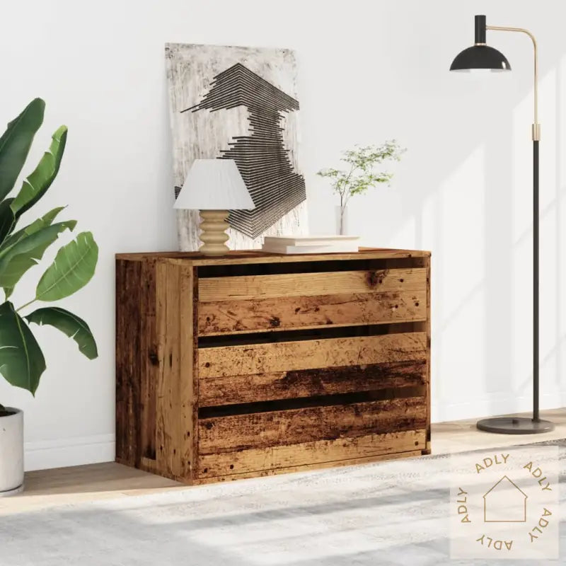 Kommode Gammelt Tre 80X41X58 Cm Konstruert Tre