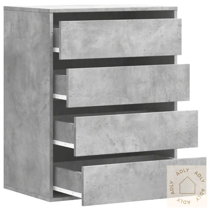 Kommode Betonggrå 60X41X76 Cm Konstruert Tre
