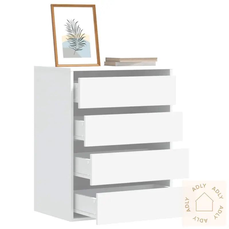 Kommode Hvit 60X41X76 Cm Konstruert Tre