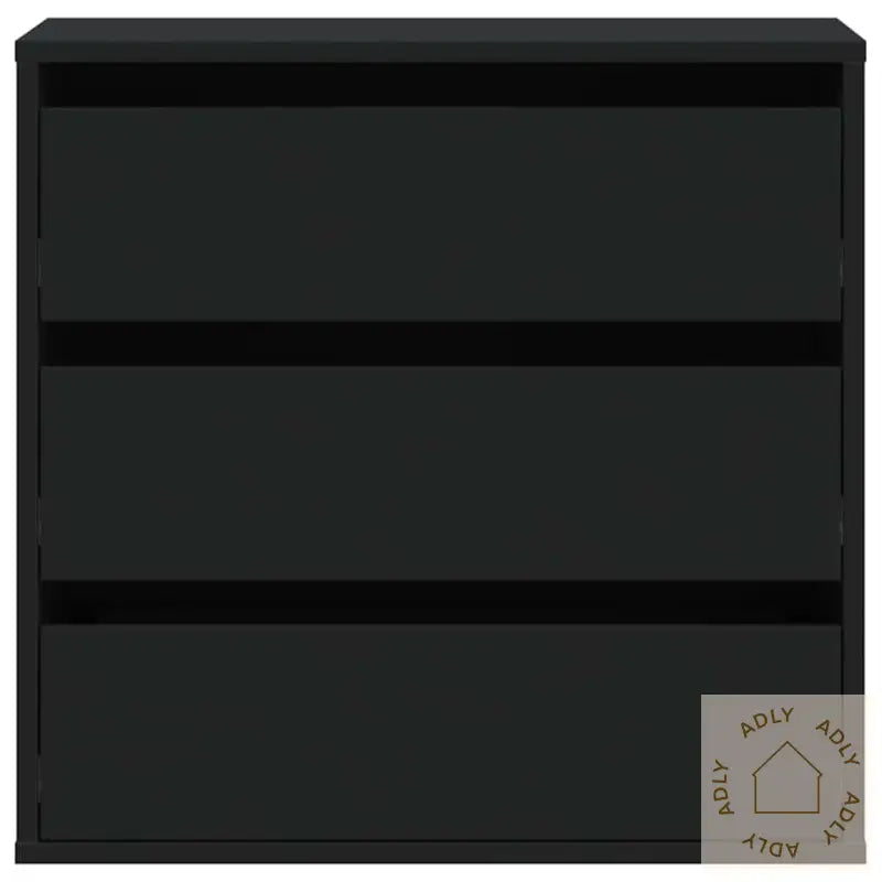 Kommode Svart 60X41X58 Cm Konstruert Tre