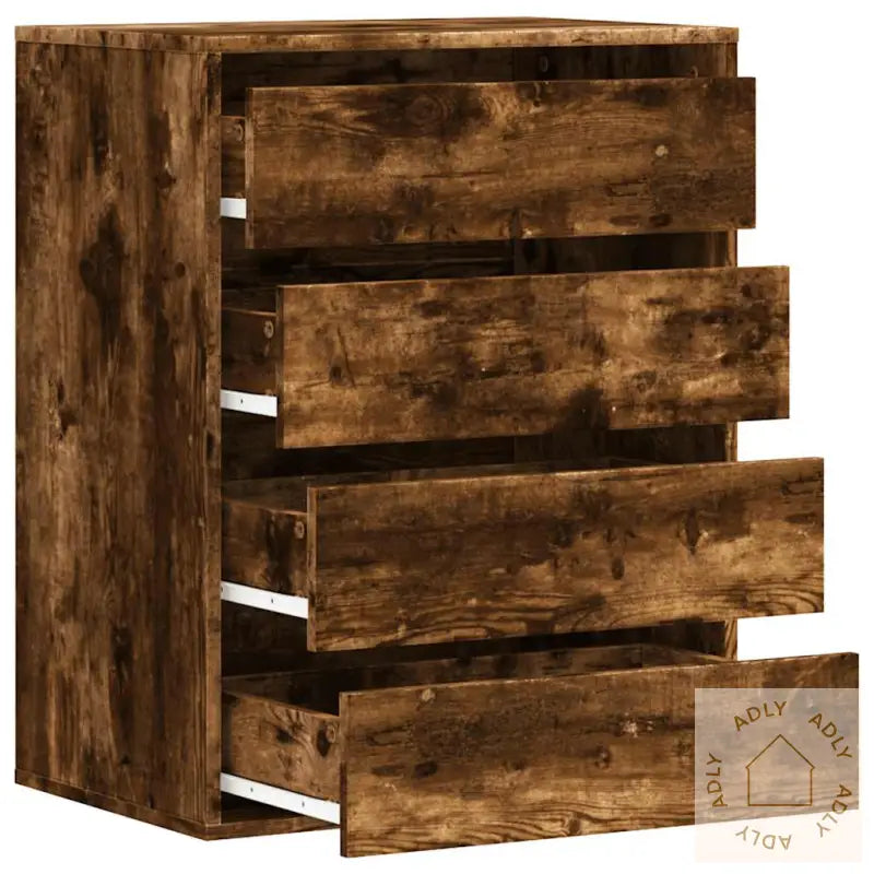 Kommode Røkt Eik 60X41X76 Cm Konstruert Tre
