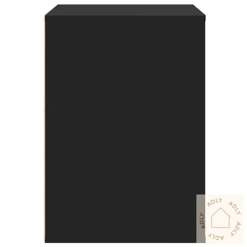 Kommode Svart 80X41X58 Cm Konstruert Tre