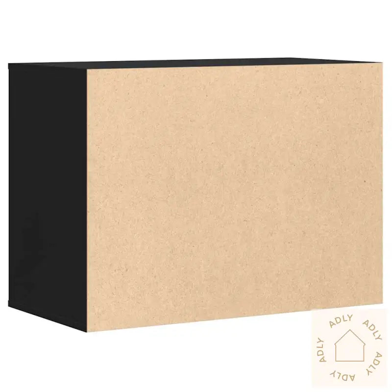 Kommode Svart 80X41X58 Cm Konstruert Tre