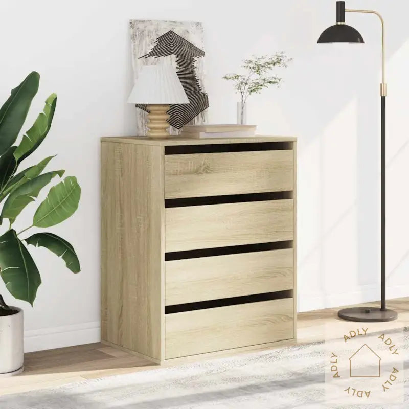Kommode Sonoma Eik 60X41X76 Cm Konstruert Tre