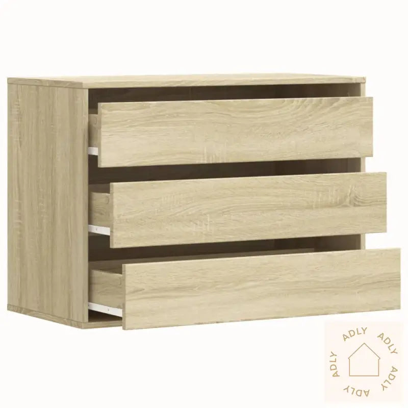 Kommode Sonoma Eik 80X41X58 Cm Konstruert Tre