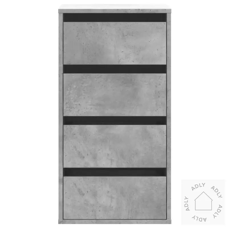 Kommode Betonggrå 40X41X76 Cm Konstruert Tre