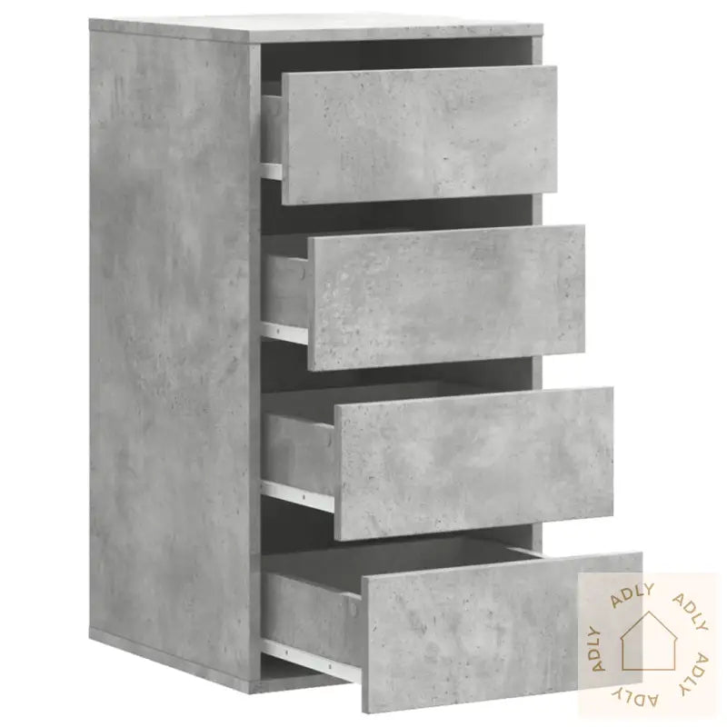 Kommode Betonggrå 40X41X76 Cm Konstruert Tre