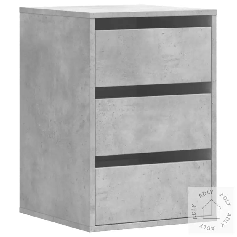 Kommode Betonggrå 40X41X58 Cm Konstruert Tre