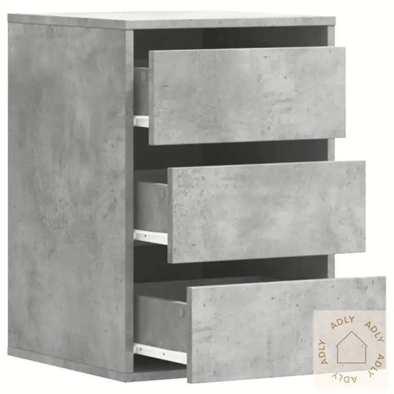 Kommode Betonggrå 40X41X58 Cm Konstruert Tre