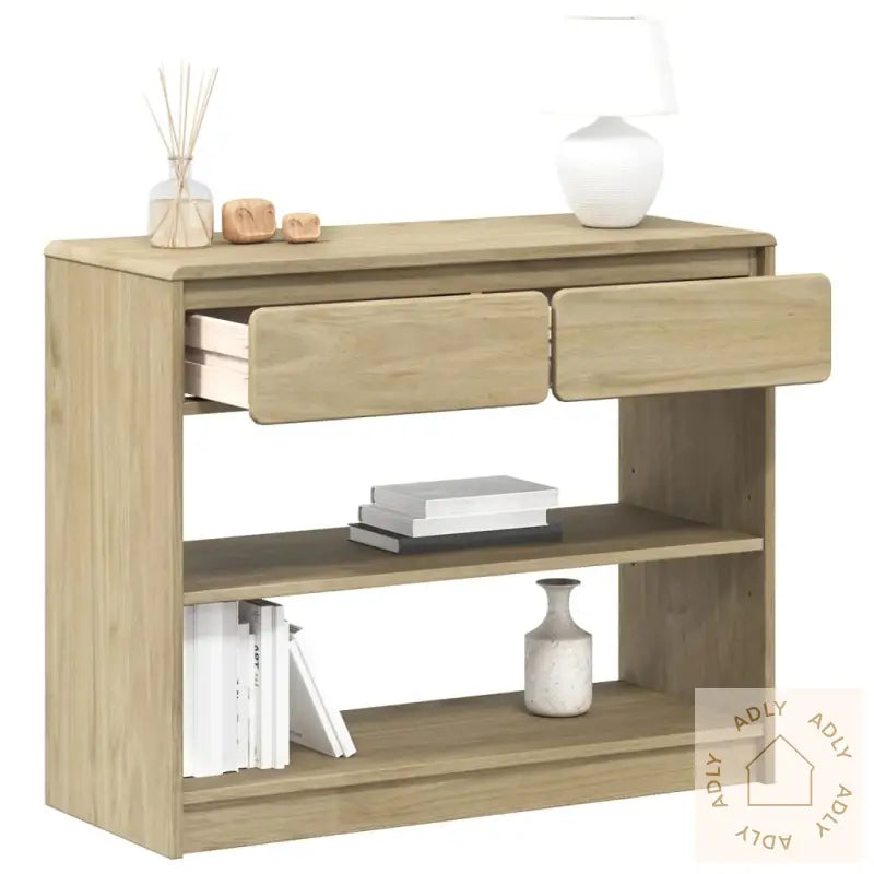 Konsollbord Sauda Eik 89,5X36,5X73 Cm Heltre Furu