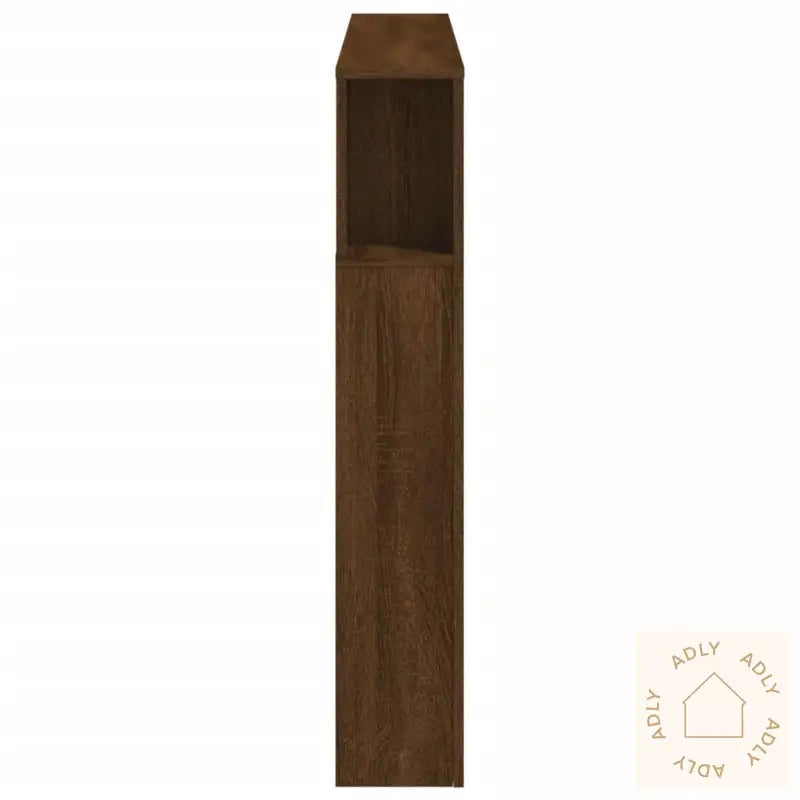 Sengegavl Med Led Brun Eik 140X18,5X103,5Cm Konstruert Tre