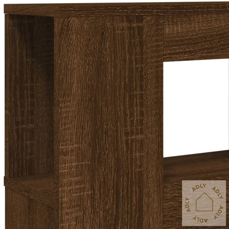 Sengegavl Med Led Brun Eik 140X18,5X103,5Cm Konstruert Tre