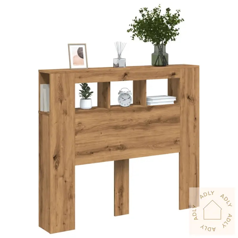 Sengegavl Med Led Artisan Eik 120X18,5X103,5 Cm Konstruert Tre