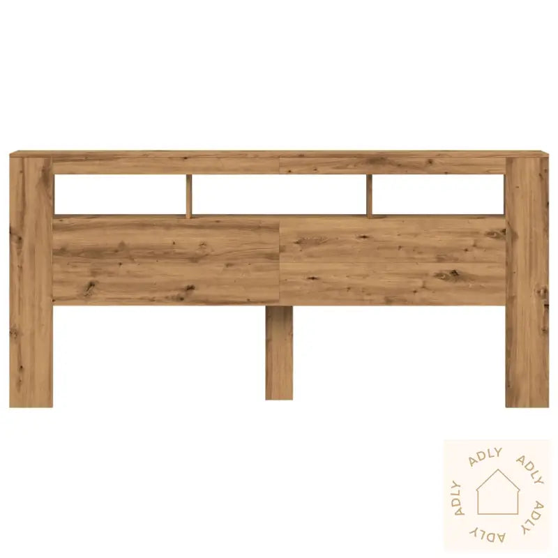 Sengegavl Med Led Artisan Eik 220X18,5X103,5 Cm Konstruert Tre