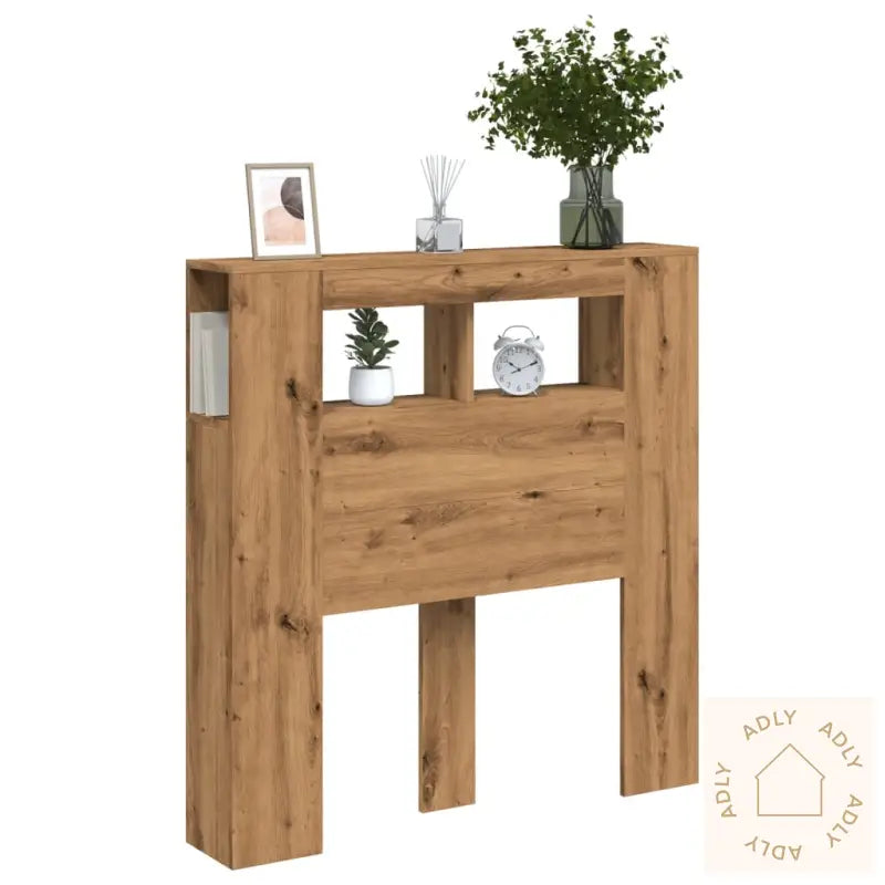 Sengegavl Med Led Artisan Eik 100X18,5X103,5 Cm Konstruert Tre