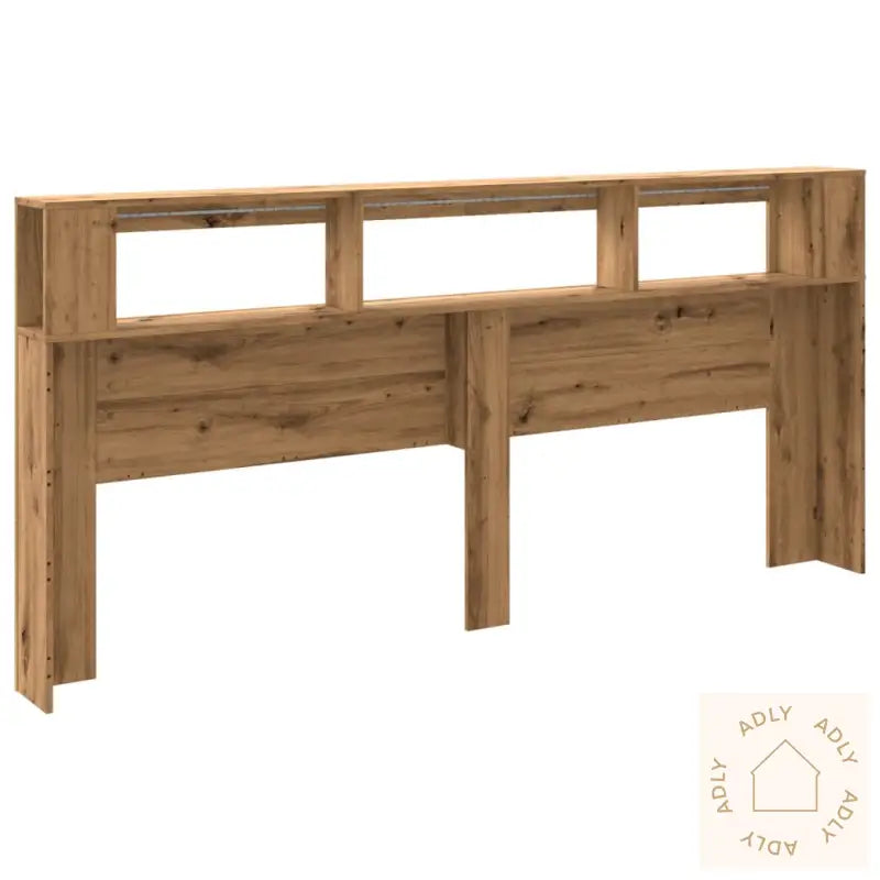 Sengegavl Med Led Artisan Eik 220X18,5X103,5 Cm Konstruert Tre