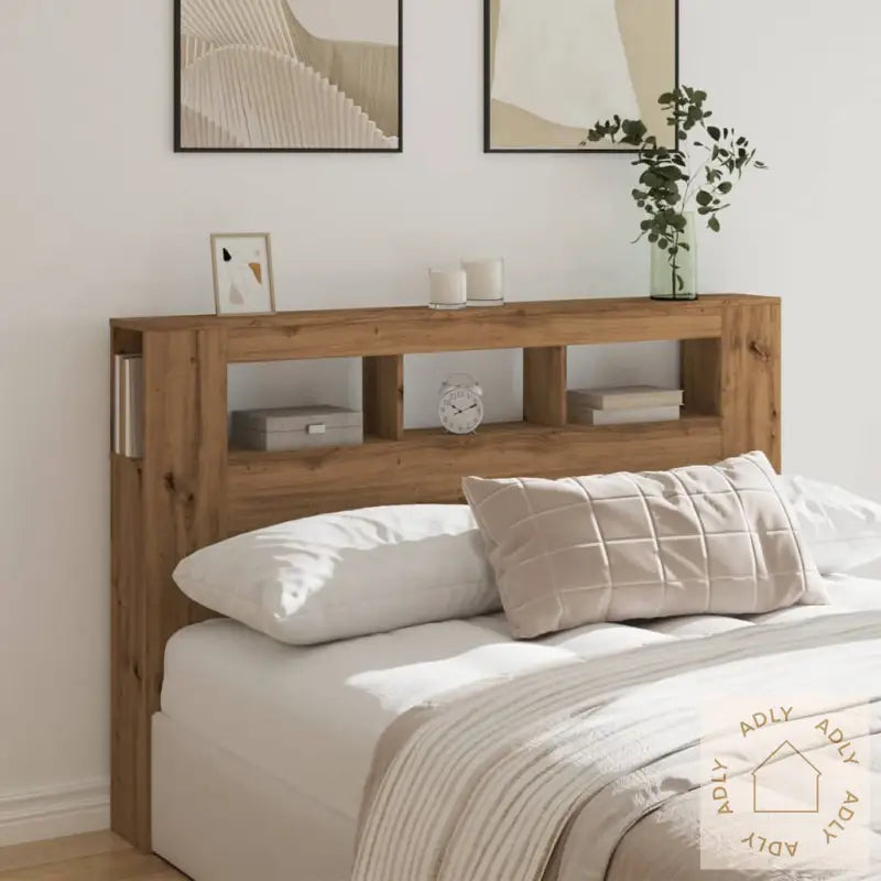 Sengegavl Med Led Artisan Eik 160X18,5X103,5 Cm Konstruert Tre