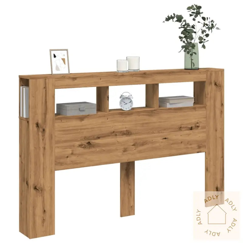 Sengegavl Med Led Artisan Eik 160X18,5X103,5 Cm Konstruert Tre