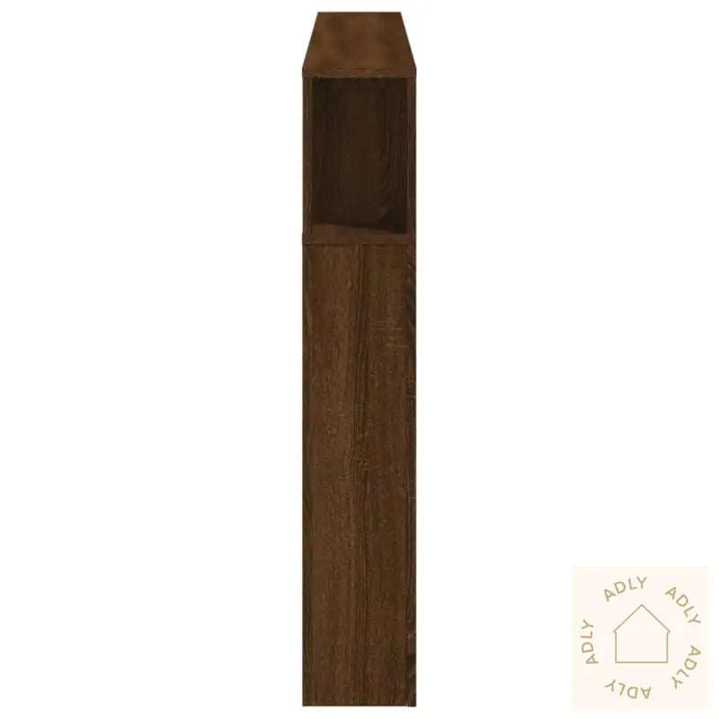 Sengegavl Med Led Brun Eik 160X18,5X103,5 Cm Konstruert Tre
